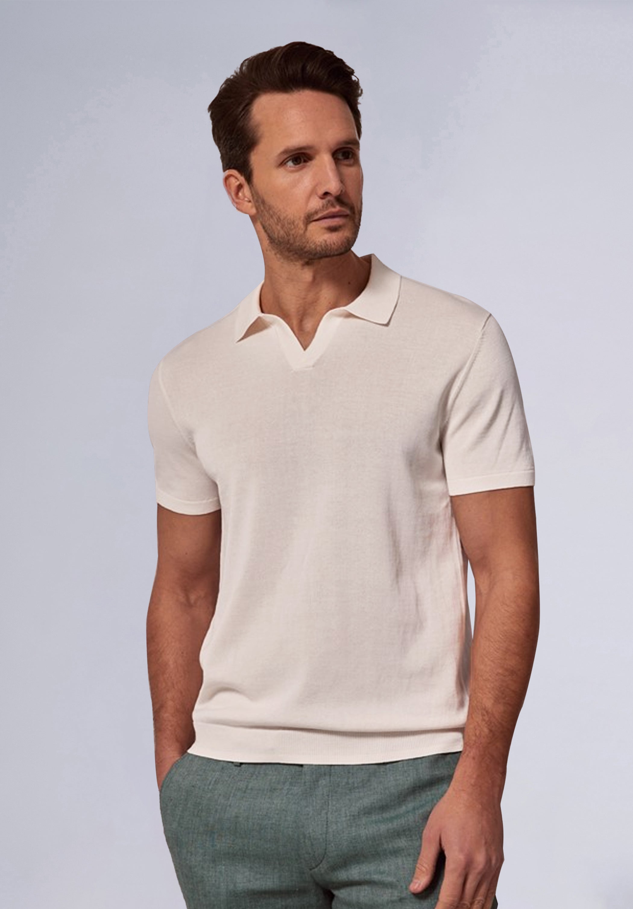 Pearl Silk Polo