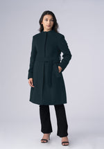 Load image into Gallery viewer, cashmere belted wrap-coat
