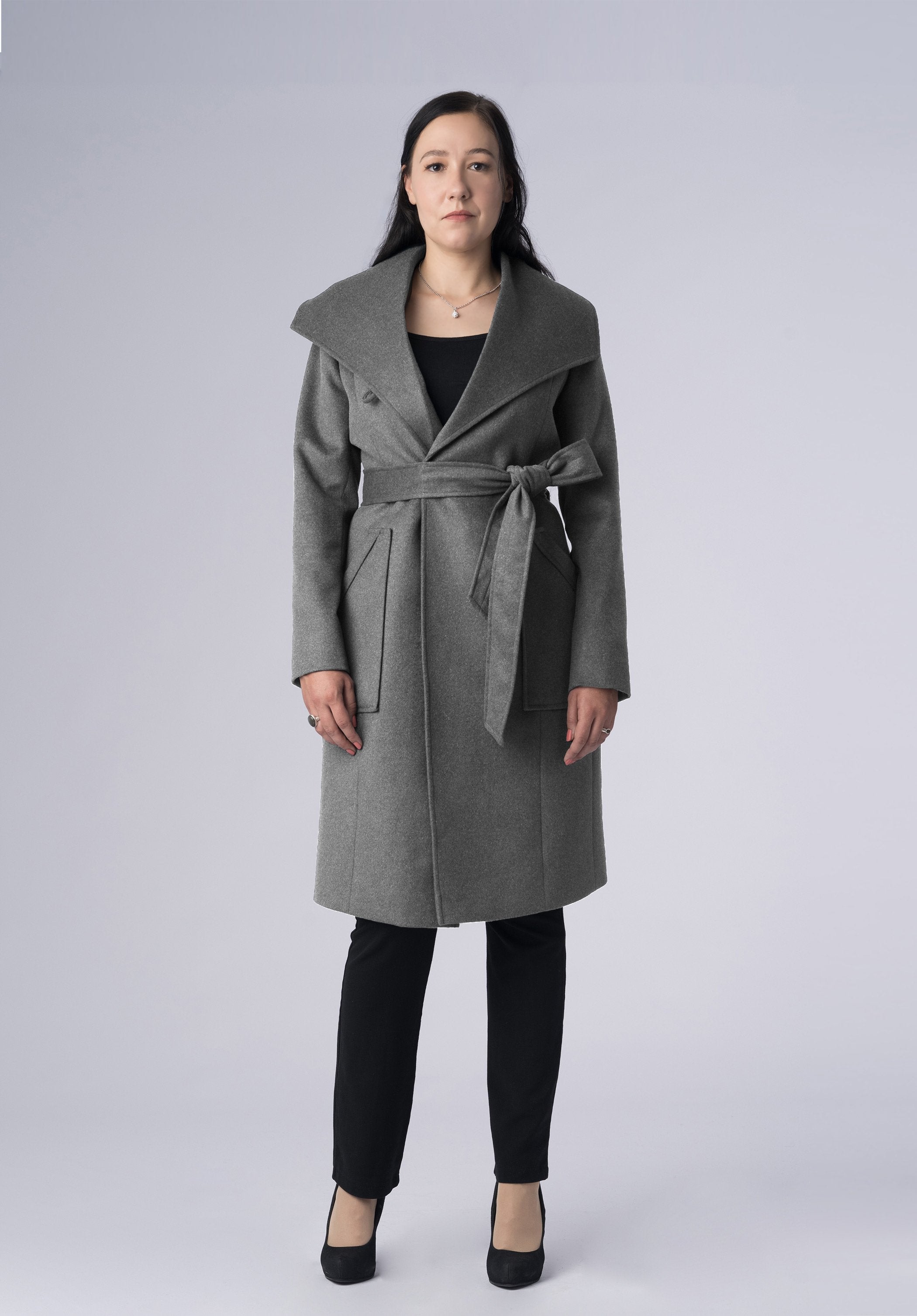 cashmere single breasted-coat