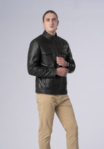 Load image into Gallery viewer, biker luxury leather jacket-men
