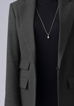 Load image into Gallery viewer, blue wool single breasted-blazer
