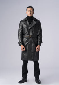 LOGAN LEATHER TRENCH