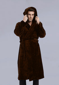 CARAMEL WINTER HOODIE ROBE