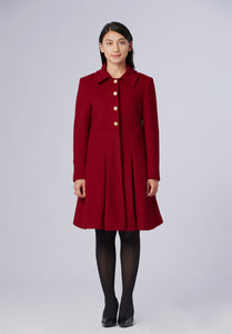 ROSSO PLEATED COAT