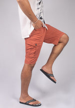 Load image into Gallery viewer, VERMILION TWILL CARGO SHORTS
