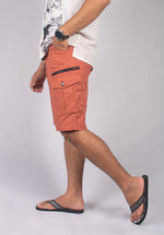 Load image into Gallery viewer, VERMILION TWILL CARGO SHORTS

